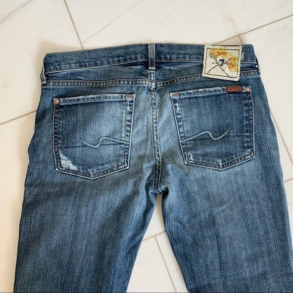 ♡ 7 FOR ALL MANKIND Low-waisted Jeans - Picture 4 of 7